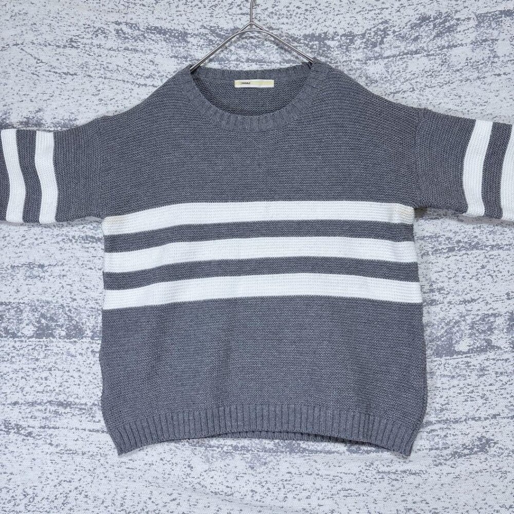 Autu Border Knit Crew Neck Sweater - Picture 5 of 5